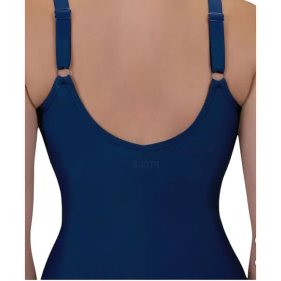 NWOT Roots One-Piece Swimsuit | Navy Dots - Picture 5 of 8